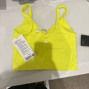 Lululemon align tank top electric lemon size 8 brand new with tags